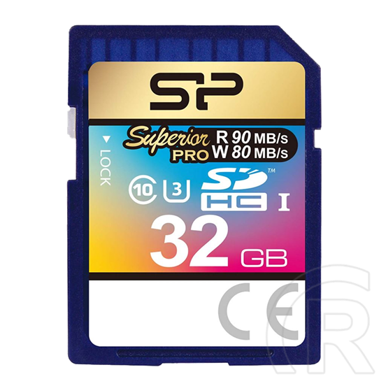 32 GB SDHC Card Silicon Power Superior (90 MB/s, Class 10, U3)