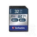 32 GB SDHC Card Verbatim Pro (Class 10, UHS-I U3)
