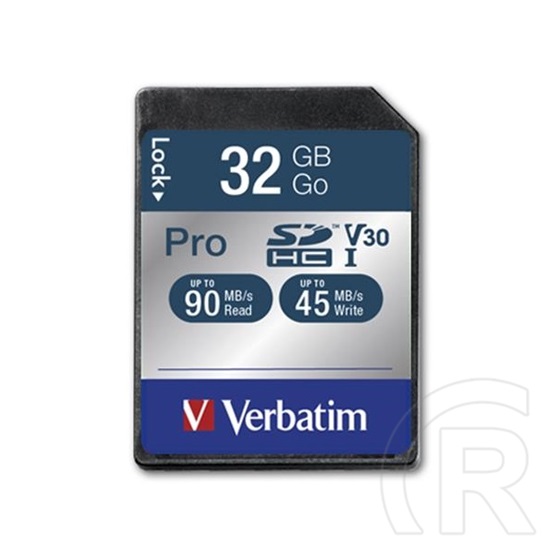 32 GB SDHC Card Verbatim Pro (Class 10, UHS-I U3)