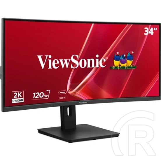 32" ViewSonic VA3420C-2 monitor (IPS, 2560x1440, 75Hz, 4 ms, DP+HDMI+3,5 mm audio, fekete)