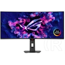 34" ASUS XG34WCDG ROG Strix monitor (OLED, 3440x1440, 175Hz, DP+HDMI, USB 3.0, ívelt, HDR, G-Sync, fekete)