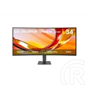 34" LG 34U620B-B UWQHD VA ívelt monitor (21:9, 3440x1440, 5 ms, 300 cd, 144 Hz, HDMI x2, DP, HDR, magasságállítás)