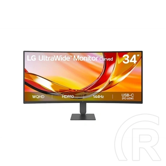 34" LG 34U640B-B VA ívelt monitor