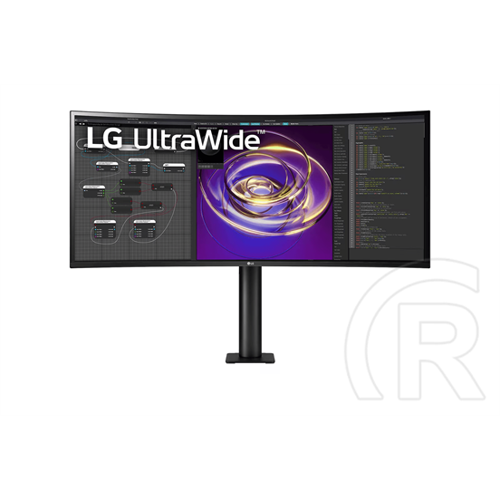 34" LG 34WP88CP-B ívelt monitor (IPS, 3440x1440, DP+2xHDMI+USB-C)