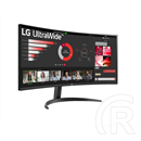 34" LG 34WR50QK-B ívelt monitor (VA, 3440x1440, 100 Hz, DP+2xHDMI)