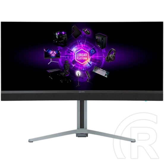 34" LORGAR 34MP1 MiniLED Pro Gaming monitor (VA, fekete/szürke)