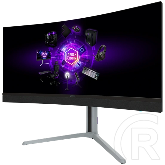 34" LORGAR 34MP1 MiniLED Pro Gaming monitor (VA, fekete/szürke)