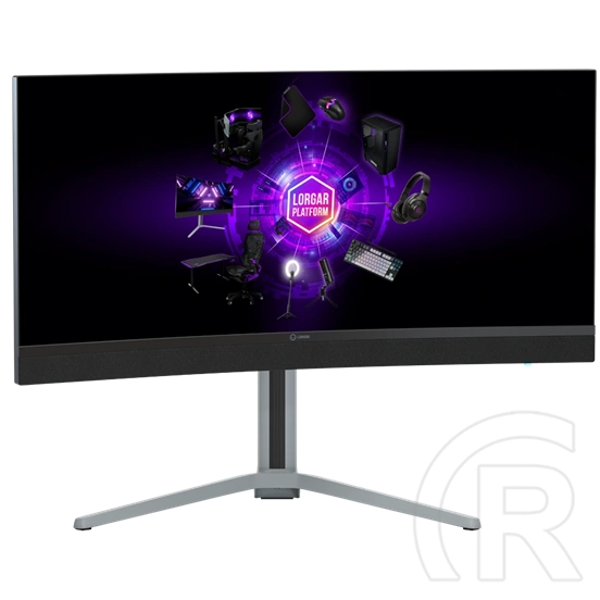 34" LORGAR 34MP1 MiniLED Pro Gaming monitor (VA, fekete/szürke)