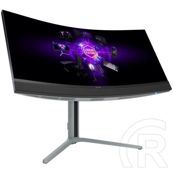 34" LORGAR 34MP1 MiniLED Pro Gaming monitor (VA, fekete/szürke)