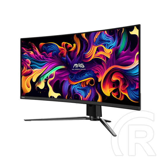 34" MSI MAG 341CQP monitor (QD-OLED, 3440x1440 UWQHD, 175Hz, ívelt 1800R, 0,03ms, DP+2xHDMI+USB-C, fekete)