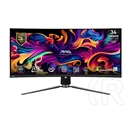 34" MSI MAG 341CQP monitor (QD-OLED, 3440x1440 UWQHD, 175Hz, ívelt 1800R, 0,03ms, DP+2xHDMI+USB-C, fekete)