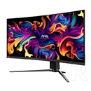 34" MSI MAG 341CQP monitor (QD-OLED, 3440x1440 UWQHD, 175Hz, ívelt 1800R, 0,03ms, DP+2xHDMI+USB-C, fekete)