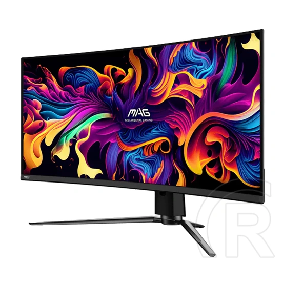 34" MSI MAG 341CQP monitor (QD-OLED, 3440x1440 UWQHD, 175Hz, ívelt 1800R, 0,03ms, DP+2xHDMI+USB-C, fekete)