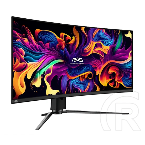 34" MSI MAG 341CQP monitor (QD-OLED, 3440x1440 UWQHD, 175Hz, ívelt 1800R, 0,03ms, DP+2xHDMI+USB-C, fekete)