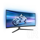 34" Philips EVNIA Ívelt OLED 34M2C6500/00 monitor (3440x1440, 21:9, 0,03ms, 2xHDMI+DP+4xUSB, áll. mag., Ambiglow)
