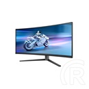 34" Philips EVNIA Ívelt OLED 34M2C6500/00 monitor (3440x1440, 21:9, 0,03ms, 2xHDMI+DP+4xUSB, áll. mag., Ambiglow)