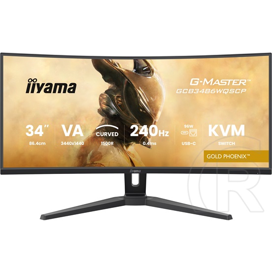 34" iiyama G-Master GCB3486WQSCP-B1 Ívelt monitor (LED)