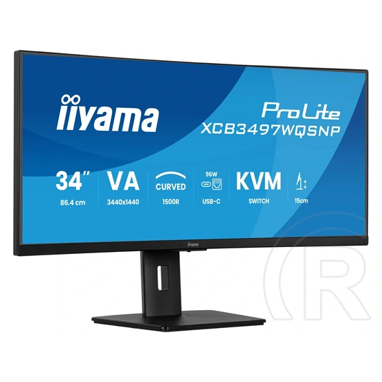 34" iiyama ProLite XCB3497WQSNP-B1 Ívelt monitor (LED)