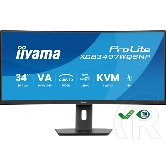 34" iiyama ProLite XCB3497WQSNP-B1 Ívelt monitor (LED)