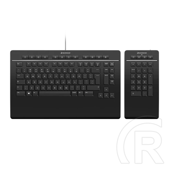3Dconnexion Keyboard Pro teljes méretű vezetékes/vezeték nélküli irodai billentyűzet (leválasztható numerikus billentyűz
