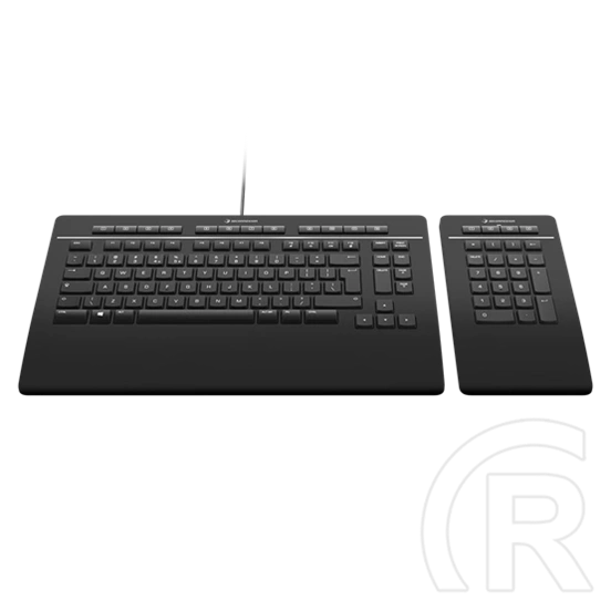 3Dconnexion Keyboard Pro teljes méretű vezetékes/vezeték nélküli irodai billentyűzet (leválasztható numerikus billentyűz