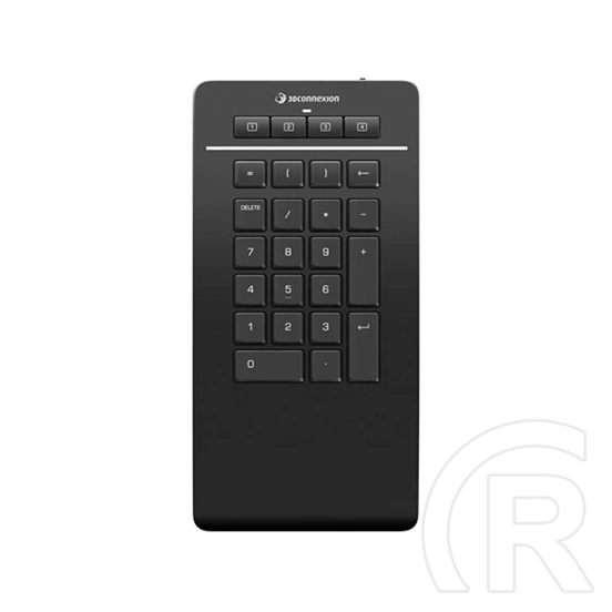 3Dconnexion Numpad Pro vezeték nélküli billentyűzet kiegészítő (Bluetooth, 2,4 GHz RF, USB Type-C, 350 mAh akkumulátor,
