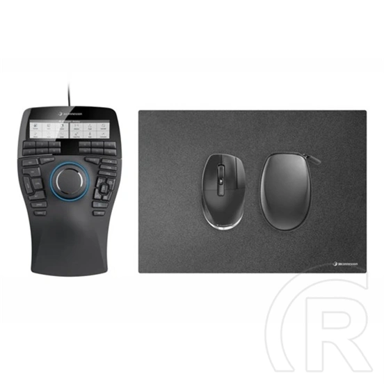 3Dconnexion SpaceMouse Enterprise Kit 2 3D egér (RF Wireless, USB, fekete)