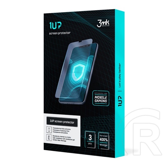 3MK 1UP képernyővédő fólia (3 db, teljes felület, hidrogél öngyógyító, ultravékony, 0,23 mm, átlátszó)