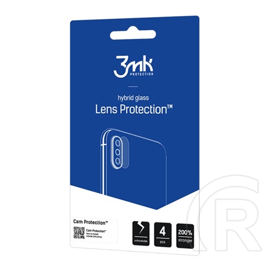 3MK Apple iPhone 15 Plus lens protection kameravédő üveg 4db (flexibilis, karcálló, ultravékony, 0.2mm, 7h) átlátszó
