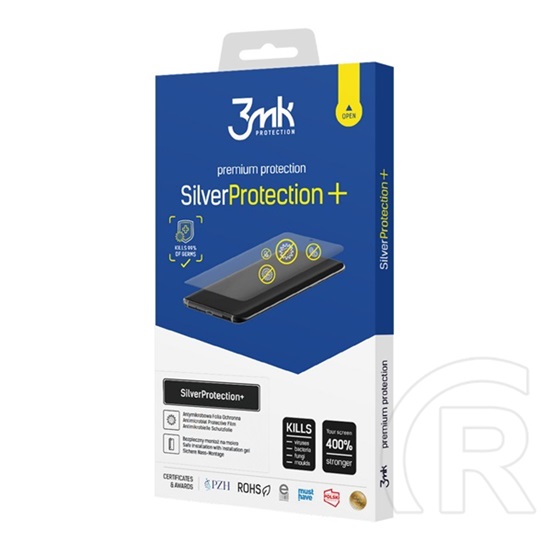 3MK Apple iPhone 15 silver protection+ képernyővédő fólia (antibakteriális, öngyógyító, nem íves, 0.21mm) átlátszó