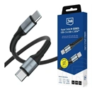 3MK hyper n-series adatkábel (type-c - type-c, 100w, gyorstöltő, 300cm) fekete