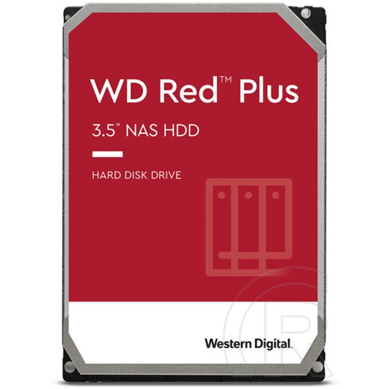 3 TB Western Digital Red Plus HDD (3,5", SATA3, 5400 rpm, 128 MB cache)