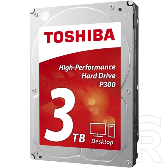 3 TB Toshiba P300 HDD (3,5", SATA3, 7200 rpm, 64MB cache, CMR)