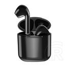 4-OK Two bluetooth TWS mikrofonos fülhallgató töltőtokkal (v5.0, fekete)