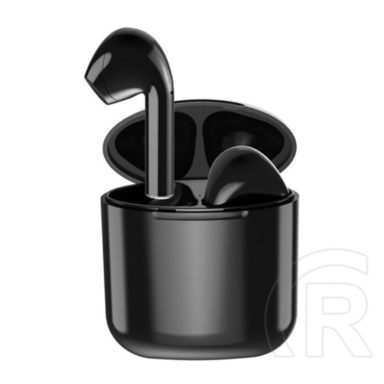 4-OK Two bluetooth TWS mikrofonos fülhallgató töltőtokkal (v5.0, fekete)