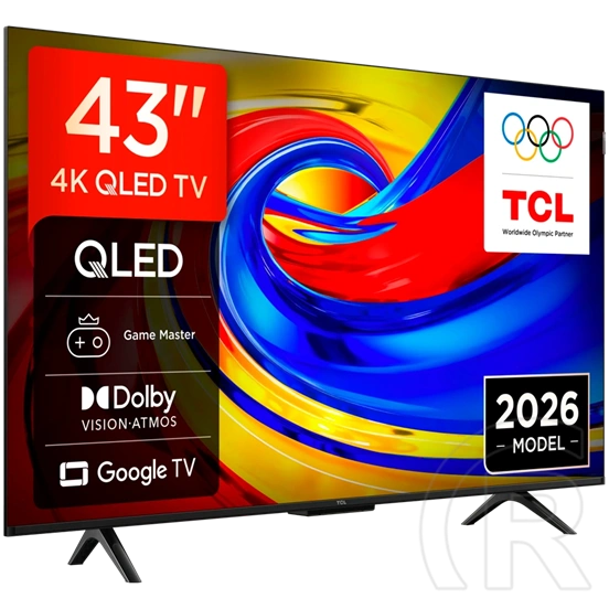 43" TCL 43P7L 4K QLED TV