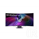 45" LG UltraGear 45GX950A monitor (OLED, 3440x1440, 21:9, ívelt, 240Hz, 1ms, DP+2xHDMI, USBx2, USB-C, 275cd/m2)