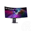 45" LG UltraGear 45GX950A monitor (OLED, 3440x1440, 21:9, ívelt, 240Hz, 1ms, DP+2xHDMI, USBx2, USB-C, 275cd/m2)