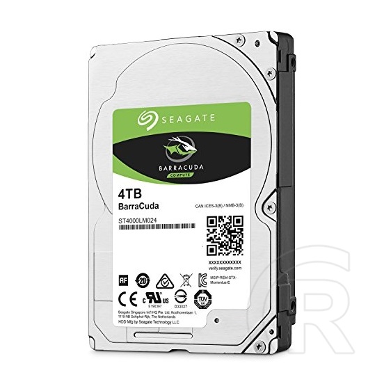 4 TB Seagate Barracuda HDD (2,5", SATA3, 5400 rpm, 128 MB cache)