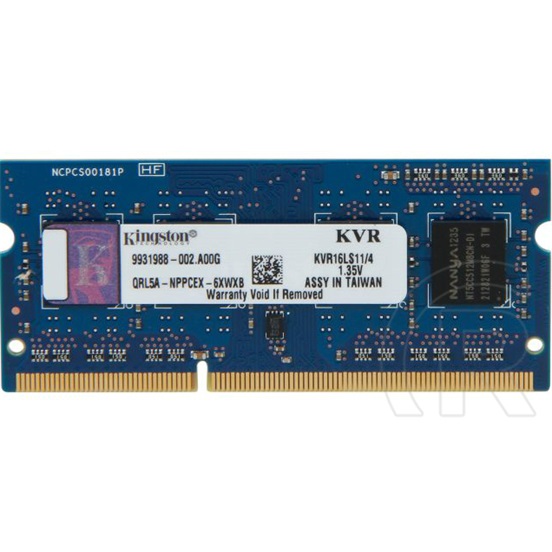 4 GB DDR3L 1600 MHz SODIMM RAM Kingston