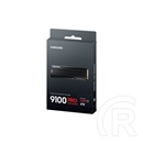 4 TB Samsung 9100 PRO hűtőbordával NVMe SSD (M.2, 2280, PCIe)
