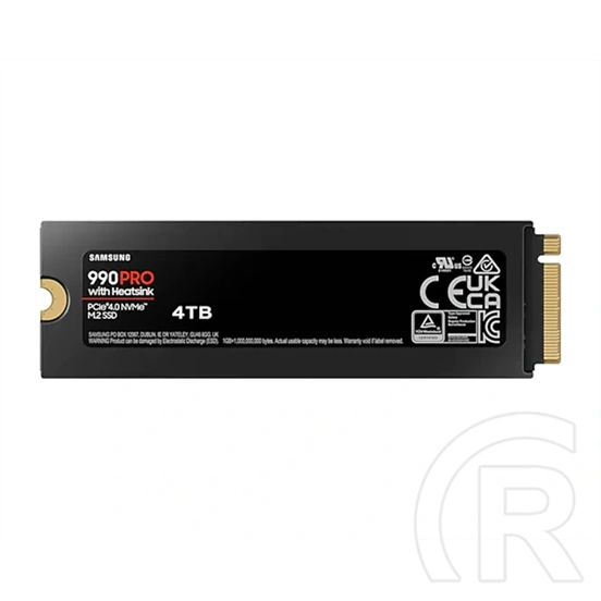 4 TB Samsung 990 PRO + hűtőborda NVMe SSD (M.2, 2280, PCIe)