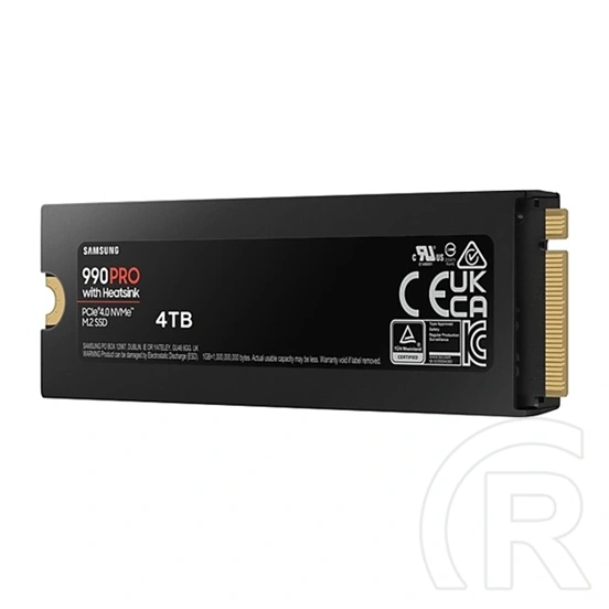 4 TB Samsung 990 PRO + hűtőborda NVMe SSD (M.2, 2280, PCIe)