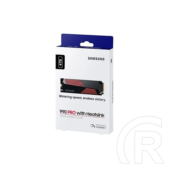 4 TB Samsung 990 PRO + hűtőborda NVMe SSD (M.2, 2280, PCIe)
