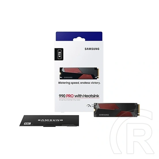 4 TB Samsung 990 PRO + hűtőborda NVMe SSD (M.2, 2280, PCIe)
