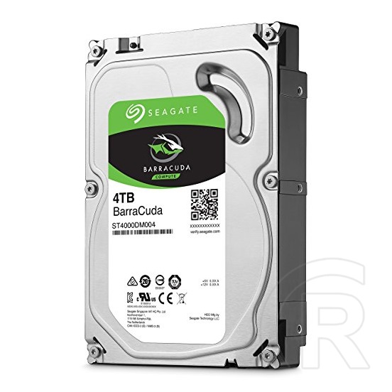 4 TB Seagate Barracuda HDD (3,5", SATA3, 5400 rpm, 256 MB cache)