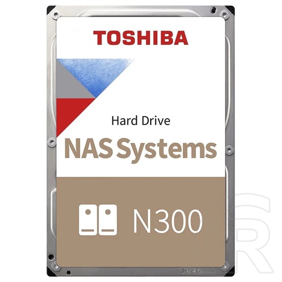 4 TB Toshiba N300 HDD (3,5", SATA3, 7200 rpm, 256 MB cache)