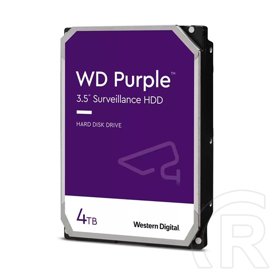 4 TB Western Digital Purple HDD (3,5", SATA3, 5400 rpm, 256 MB cache)