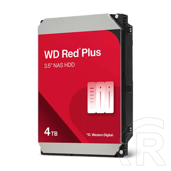 4 TB Western Digital Red Plus HDD (3,5", SATA3, 5400 rpm, 128 MB cache)