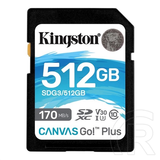 512 GB SDXC Card Kingston Canvas Go! Plus (Class 10, UHS-I U3)